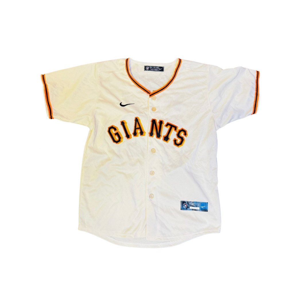 Majestic San Francisco Giants Buster Posey #28 World Series Gold Jersey Size XL